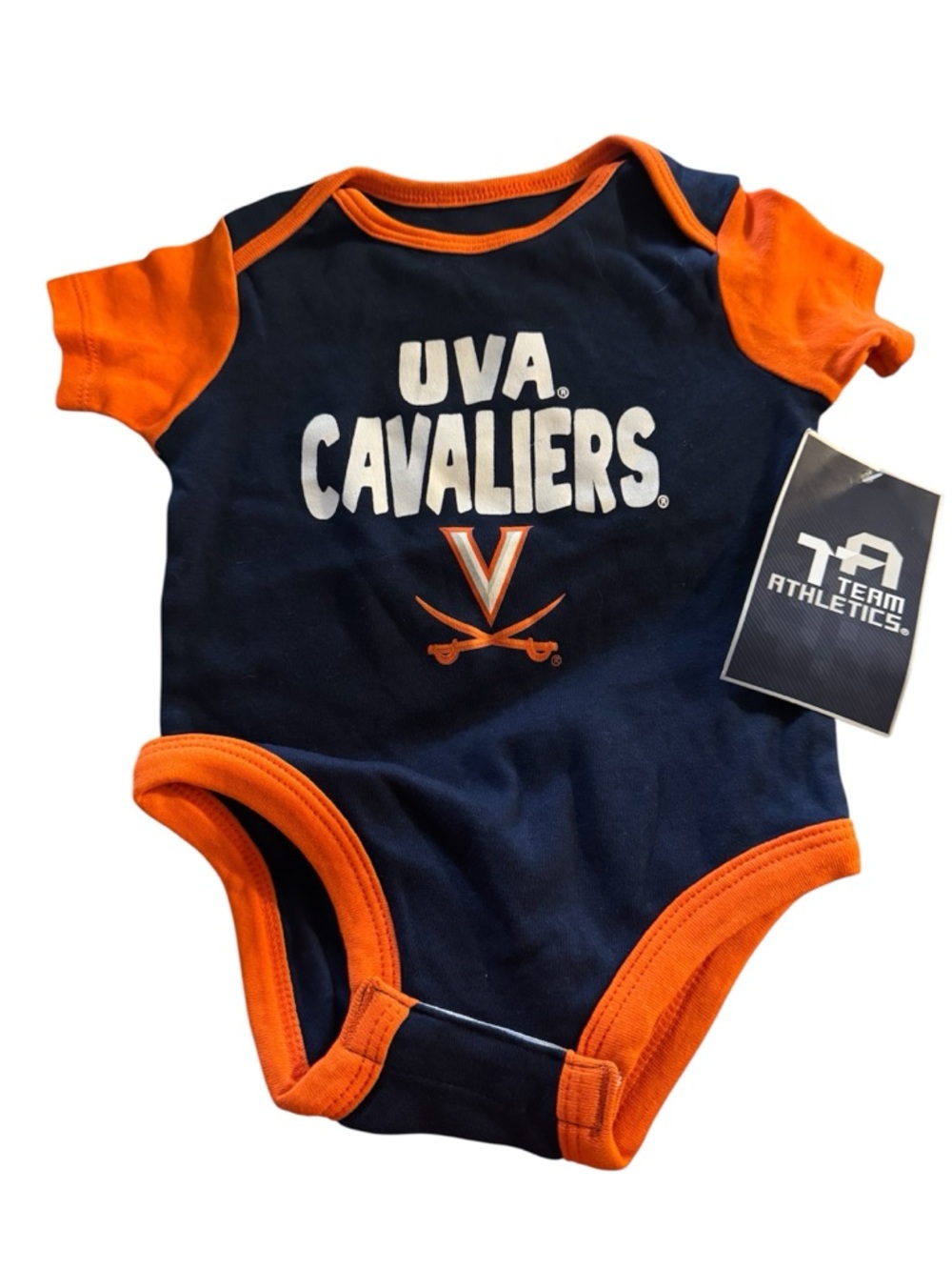 UVA Cavaliers Infant One-Piece Bodysuit - Navy & Orange 6-9 months